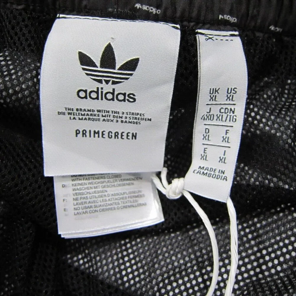 Adidas Originals Men's XL Black Regular Fit Monogram Logo Track Pants H13484 NWT